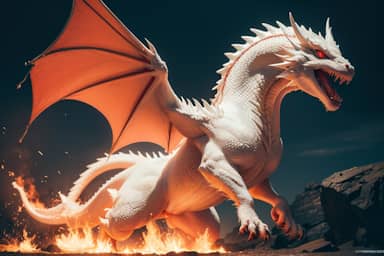 白いドラゴン